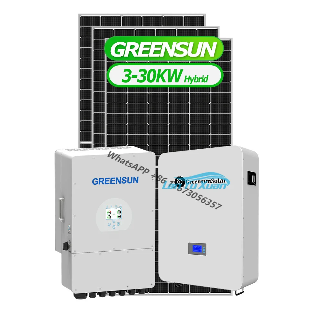 10000 watt Greensun Solar Panel System Off Grid Hybrid 3KW 5KW 8KW 10KW Storage  Power  with Batteries