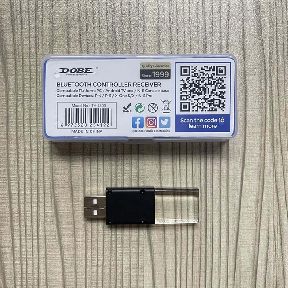 Bluetooth Wireless USB Receiver for Switch and Xbox Controllers