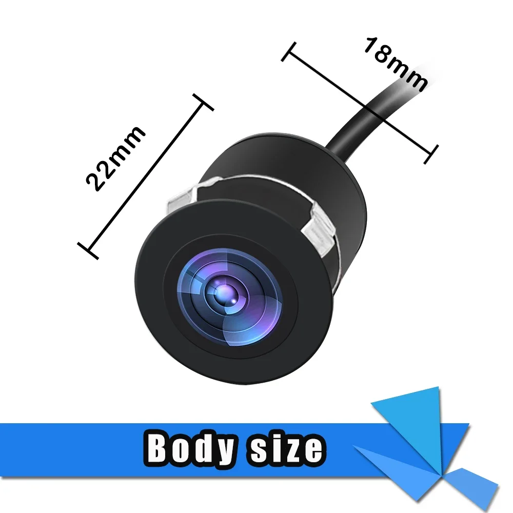 Car Camera Mini Universal Rear View Embedded HD Night Vision Waterproof Wide Angle 170° Drilling NTSC/PAL Electronic Accessories