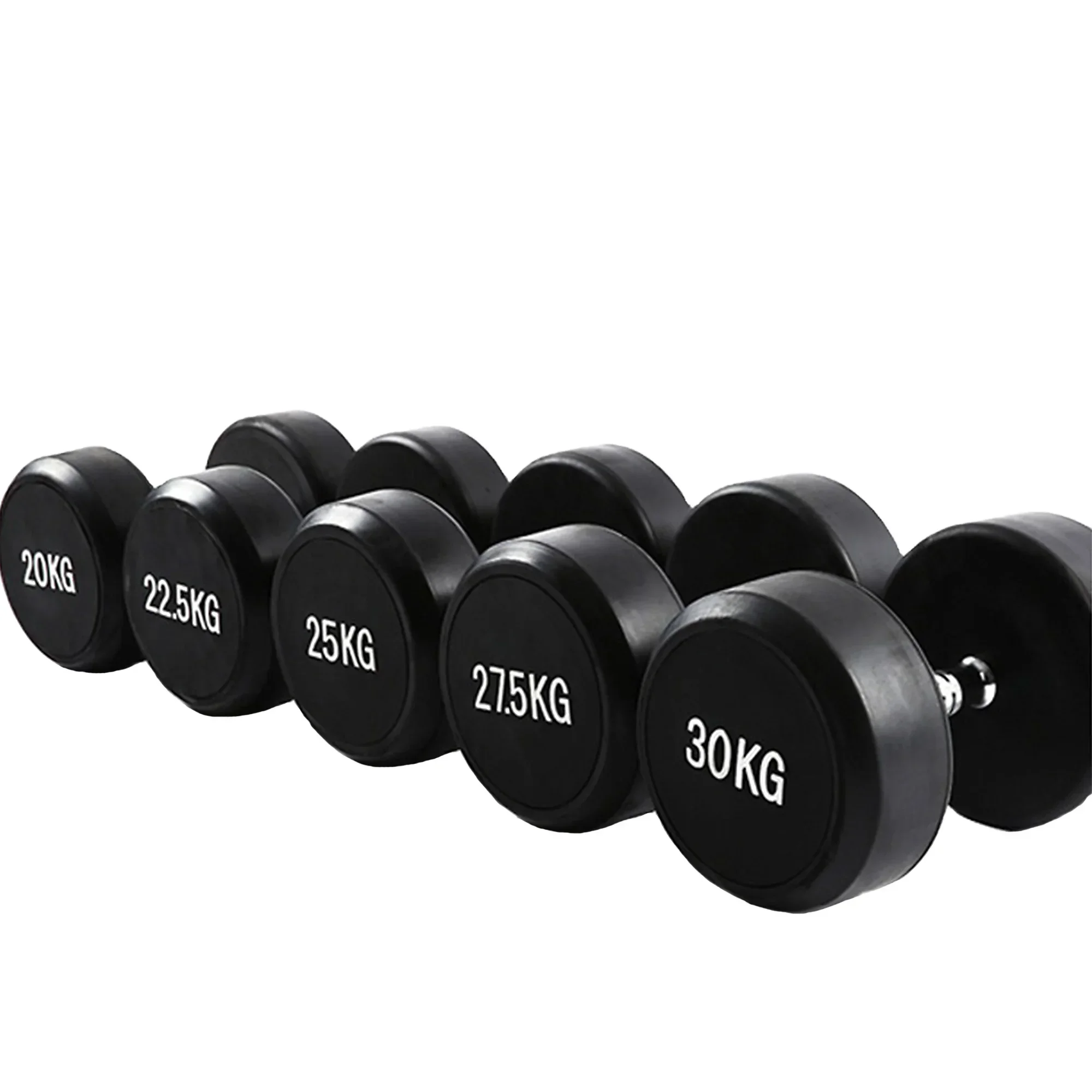 Wholesale Custom Full Set of Durable Gym Home Fitness Dumbbell Male Barbell Dumbbell Set 2.5-25kg Strength Training.