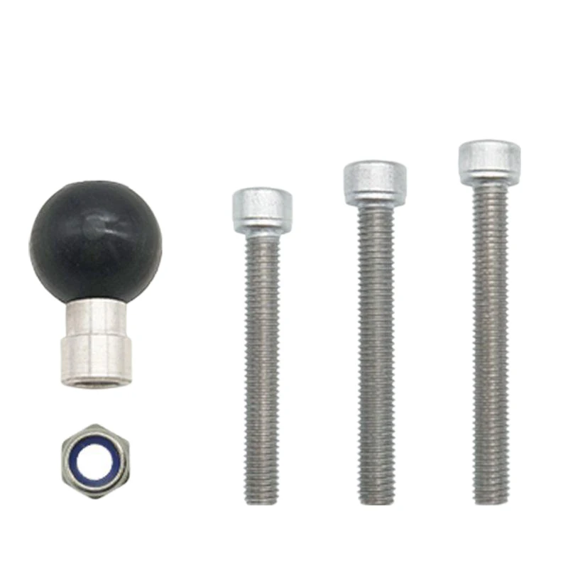 A95E-Motorcycle Recorder Universal Motorcycle Mobile Phone Bracket Fixed Ball Head Accessories M8 Screw Fixed Ball 8Mm
