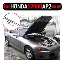 Front Hood Bonnet Gas Struts for HONDA S2000 2003-2009 S2K Lift Support Gas Spring Damper Carbon Fiber Shock