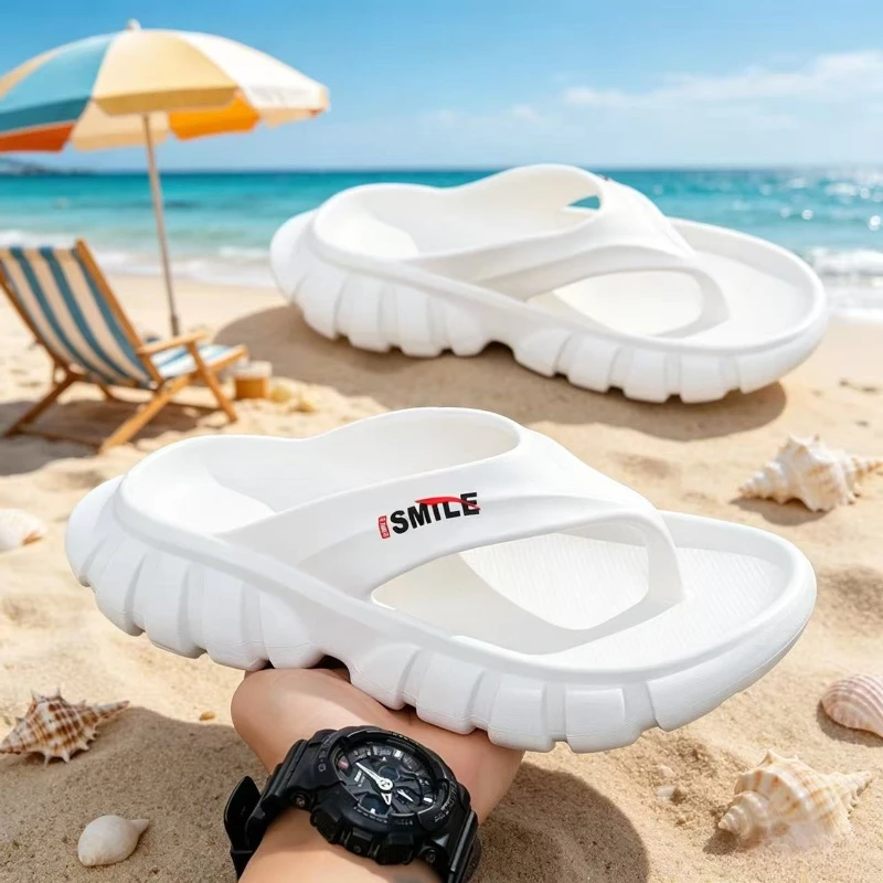 

Summer Men's Flip Flops Outdoor Indoor Slippers Comfortable Slides New Design Men Beach Sandals Non-slip Home Male Slippers