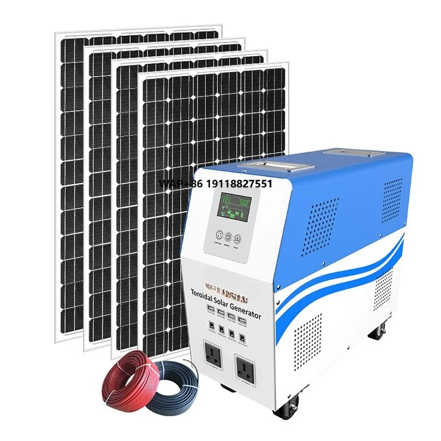 240V 300W 500W 1000W 3000W 5000W 6000w Solar Generator with Panel