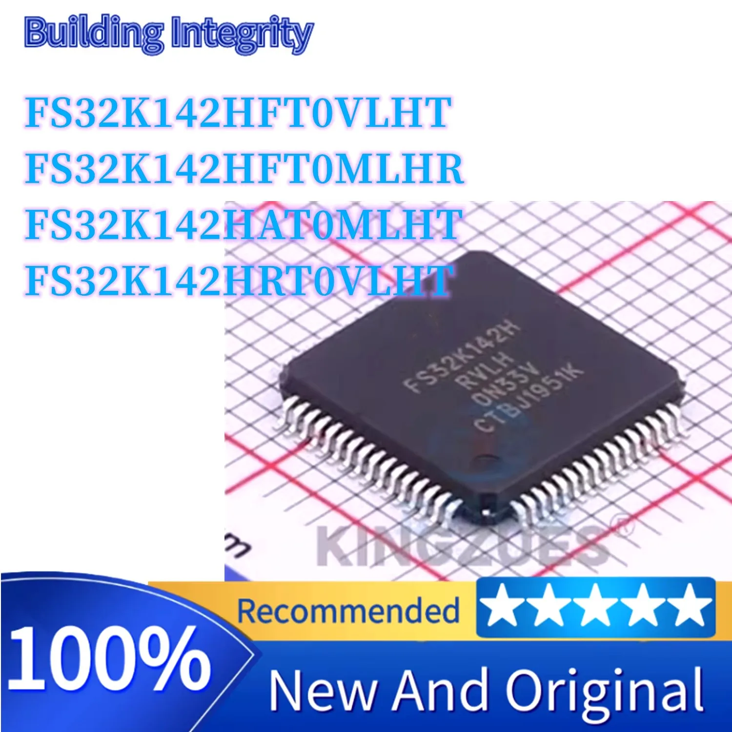 FS32K142HRT0VLHT FS32K142HAT0MLHT FS32K142HFT0MLHR FS32K142HFT0VLHT Package: LQFP-64 Microcontroller (MCU/MPU/SOC) IC chip