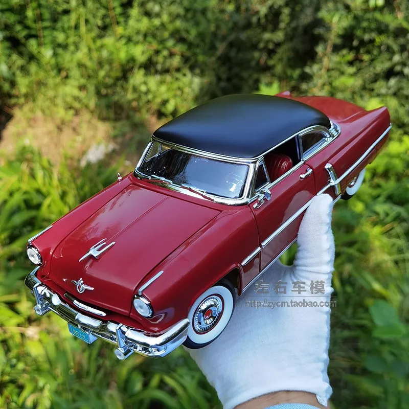 1: 18 1952 Lincoln Capri coupe Lincoln Capri alloy vintage car model, gift, collection