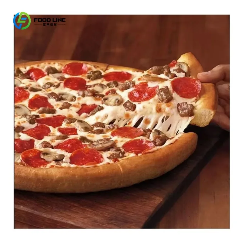 High Productivity 60-80pcs/min Pizza Maker Machine Multi-Function Fully Automatic Pizza Production Line