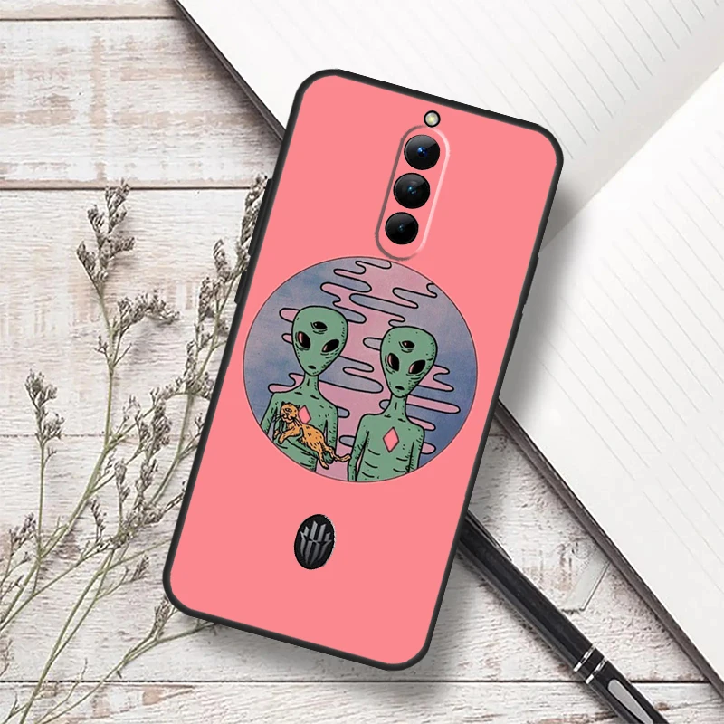 Aesthetics Cartoon Alien Space Case For Nubia Red Magic 9 8 Pro Plus 5G 5S 6R 6S 7S 6 7 Pro Red Magic 8S Pro Plus Cover