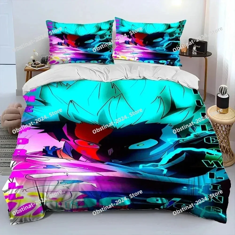 Anime My Hero Academia Izuku Deku Bedding Set Print single Comforter Quilt Duvet Cover Pillow Case 3 Pieces Sets Kids Adult Size