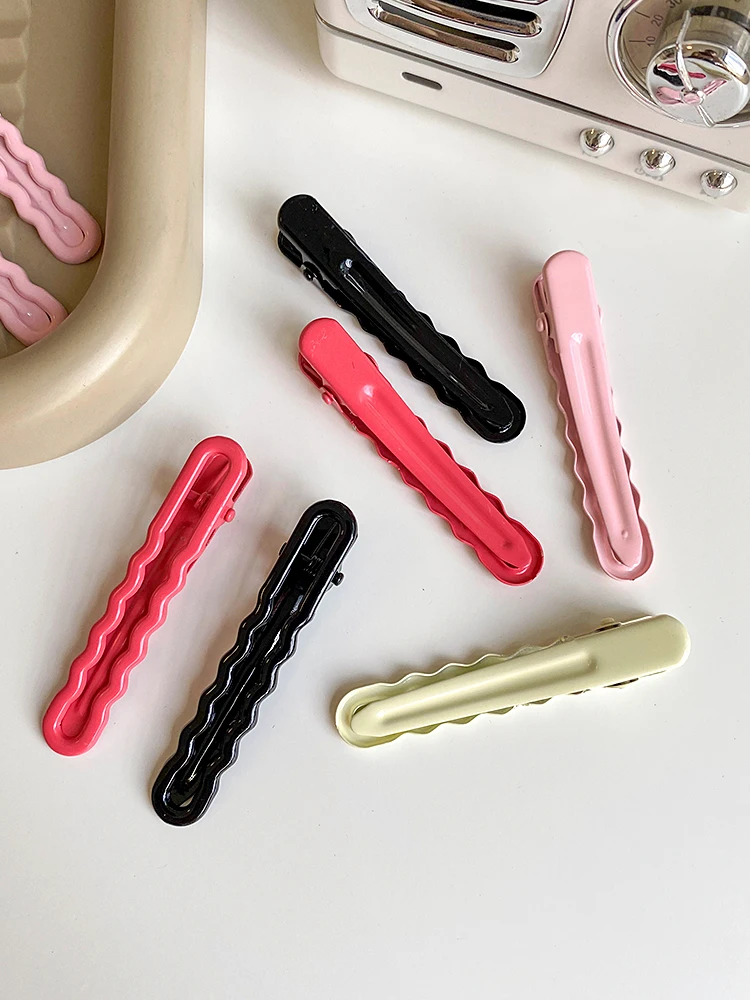 

Металлические полые заколки для волос ярких цветов, боковая челка, вьющиеся волосы, дублер, BB-заколки, аксессуары для волос для милых девочек