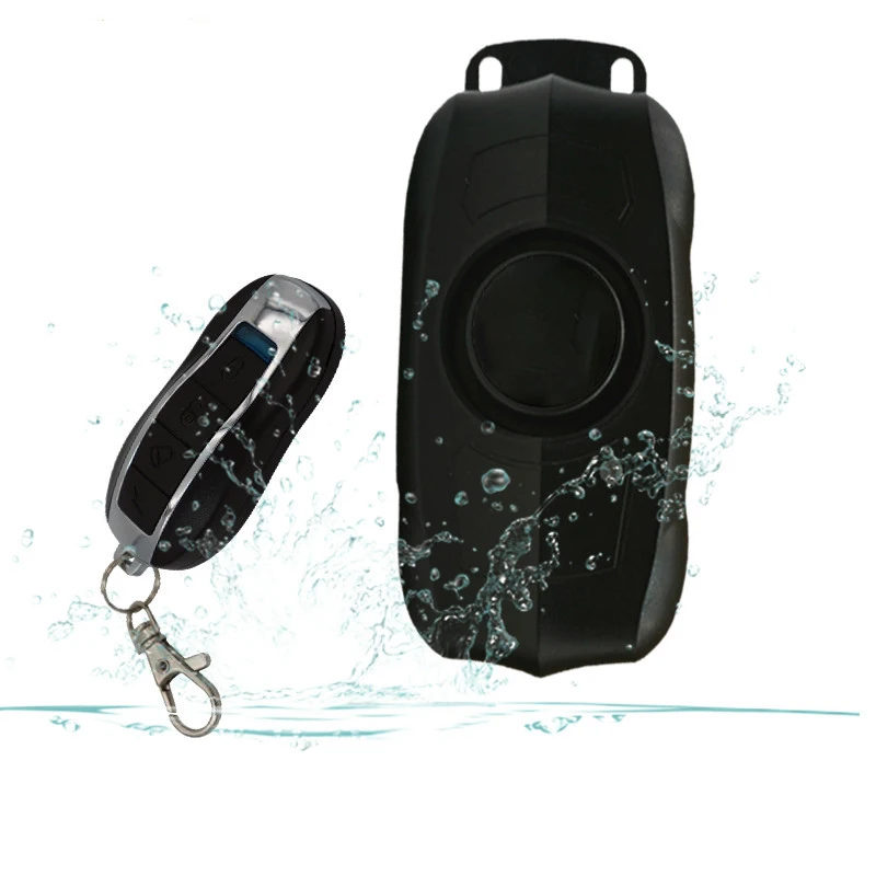 Motorcycle Bicycle Anti-theft Alarm Remote Control Charging Vibration Detector Wireless Waterproof Sensor Door Window Securit