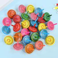 10/20Pcs Colorful Wooden Gyro Mini Spinning Toys Kids Birthday Party Favors Gift for Guests Pinata Goodie Bag Filler Finger Game