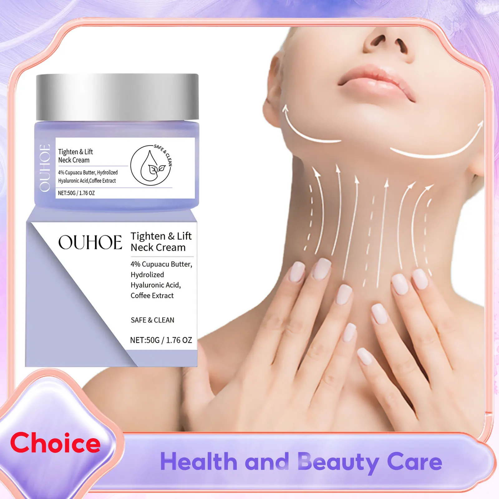 Advanced Anti-Aging Neck Firming Cream with Hyaluronic Acid