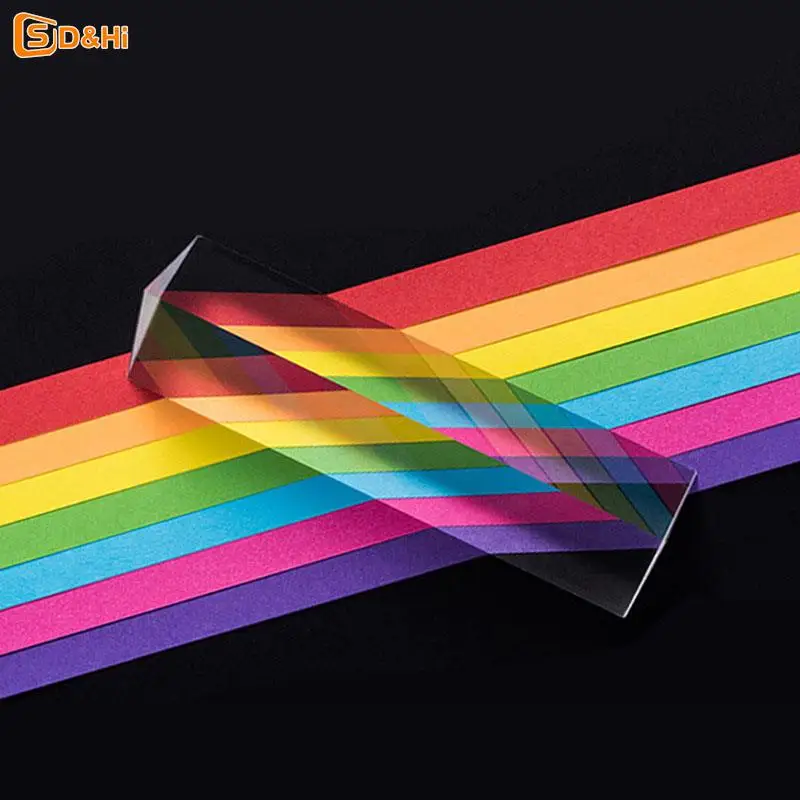 Triangular Prism Rainbow Prisma Crystal Photographic Physics Light Experiment