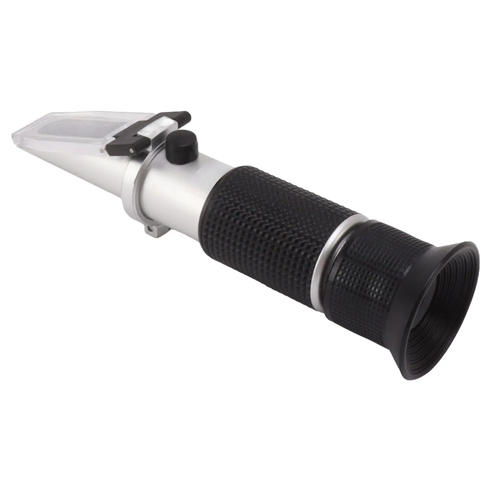 Handheld Milk Refractometer with Auto Temp Compensation - Measure for protein & Moisture 0-20% - Durable Aluminum Design