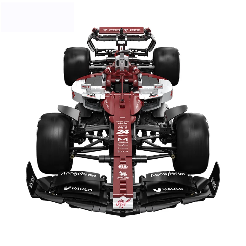 Technical MOC Champions Formula F1 Team ORLEN C42 2022 Racing Car Model Building Blocks Sports Car Brick Puzzle Toys Kids Gifts