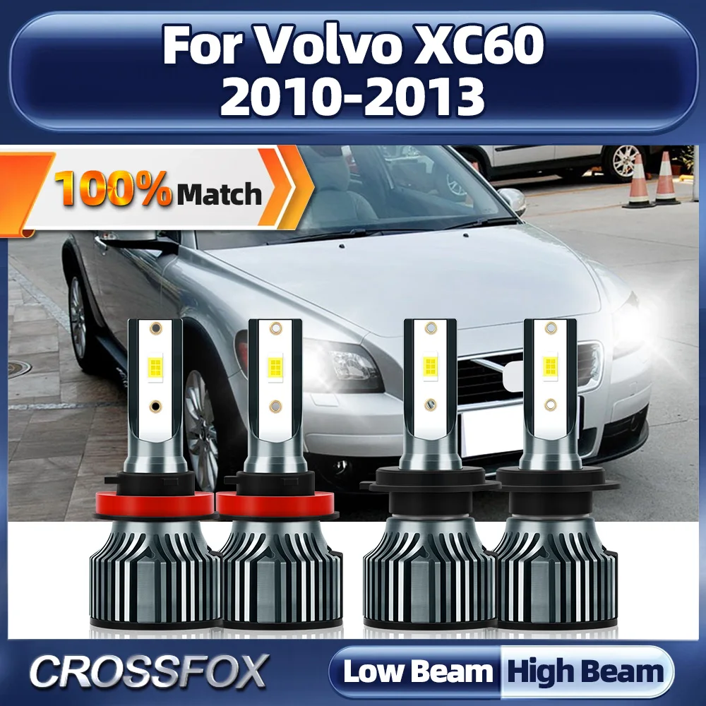 

240W Car LED Headlight Bulbs 40000LM CSP Chips Auto Headlamps 12V 6000K White Plug And Play For Volvo XC60 2010 2011 2012 2013