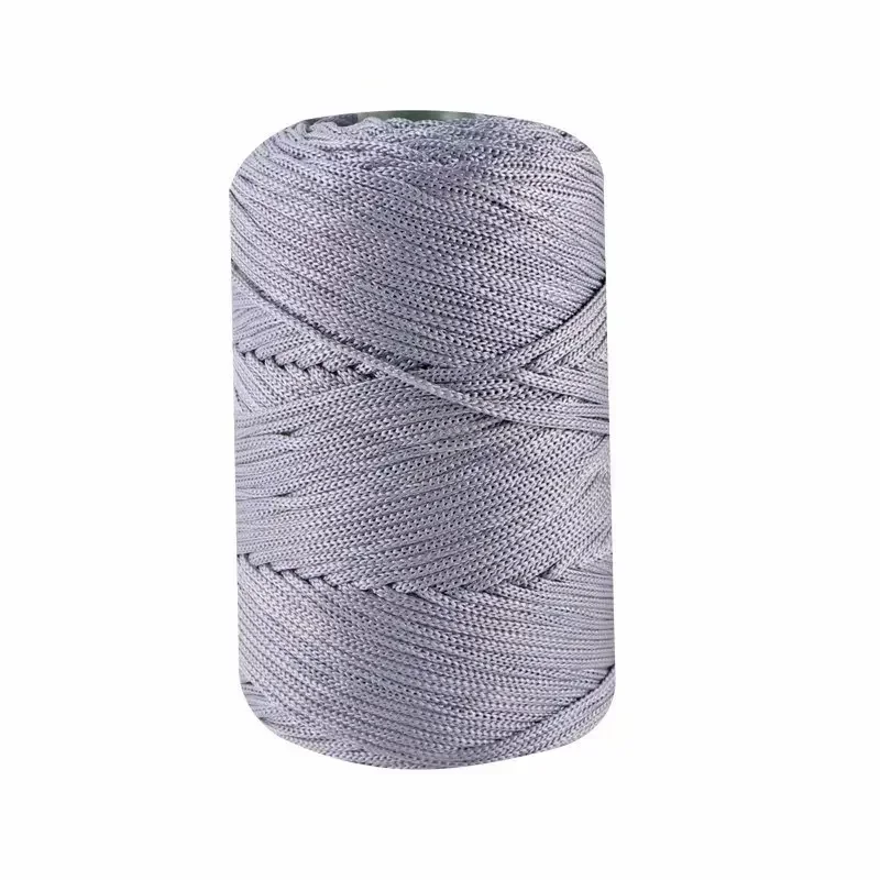 220g Hollow Yarn Light Viscose Ice Rope Summer Yarn Hat Hand Woven Thread Diy Hook Cushion Hollow Bright Silk