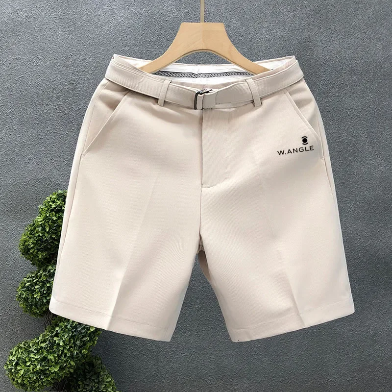 Koreańska odzież golfowa Męskie nowe spodenki garniturowe Letnia męska odzież golfowa 2024 Luksusowe spodenki golfowe Moda Casual Middle Pants