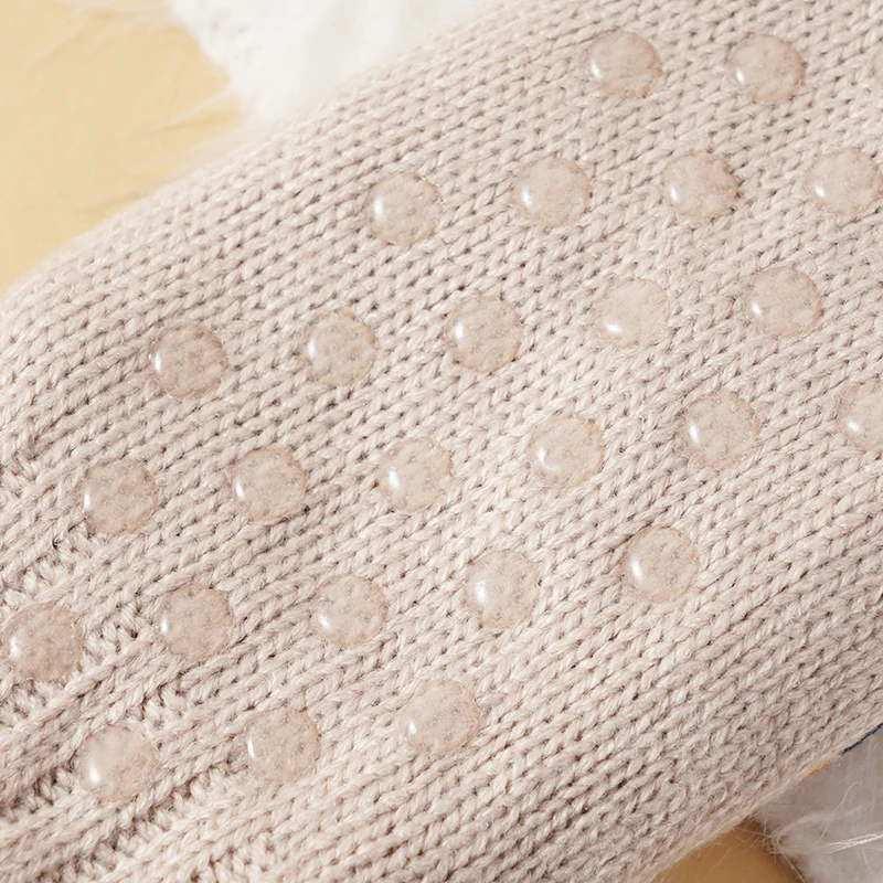 النساء الرجال الخريف والشتاء جوارب يمكن السير بها على الأرض عدم الانزلاق اليوغا الجوارب النوم السجاد الكاحل جورب المنزل جورب الثلج الدافئ #4