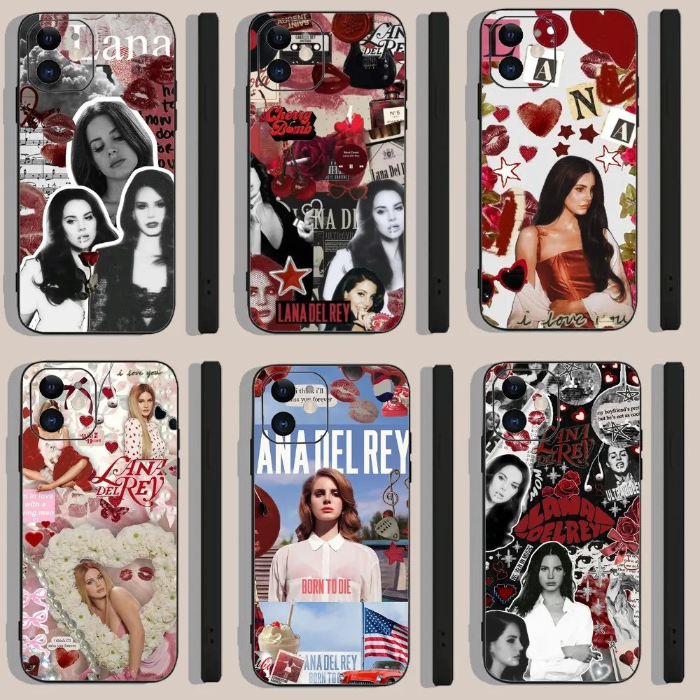 L-Lana Del Rey Singer Phone Case For Iphone 15 11 13 14 Pro Max 7 8 Plus X Xr Xs Max Se2020 12mini Cover Case