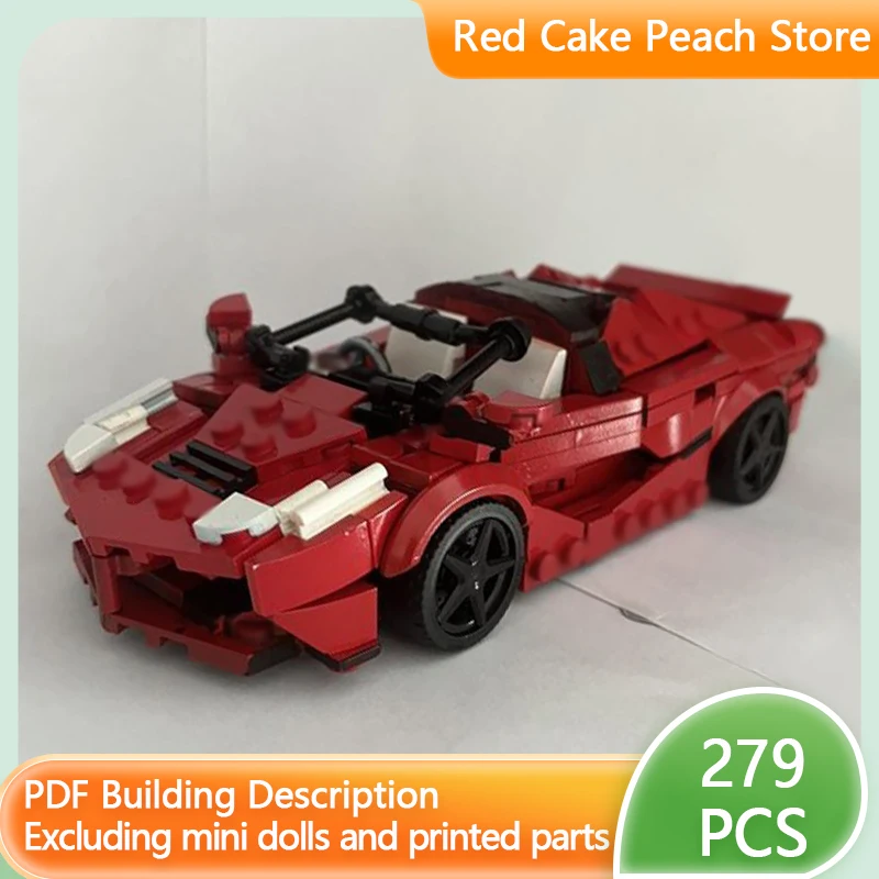 

Speed Racing Car Model MOC Building Bricks Convertible Supercar Modular Technology Children Holiday Gifts Assemble Toys Suit