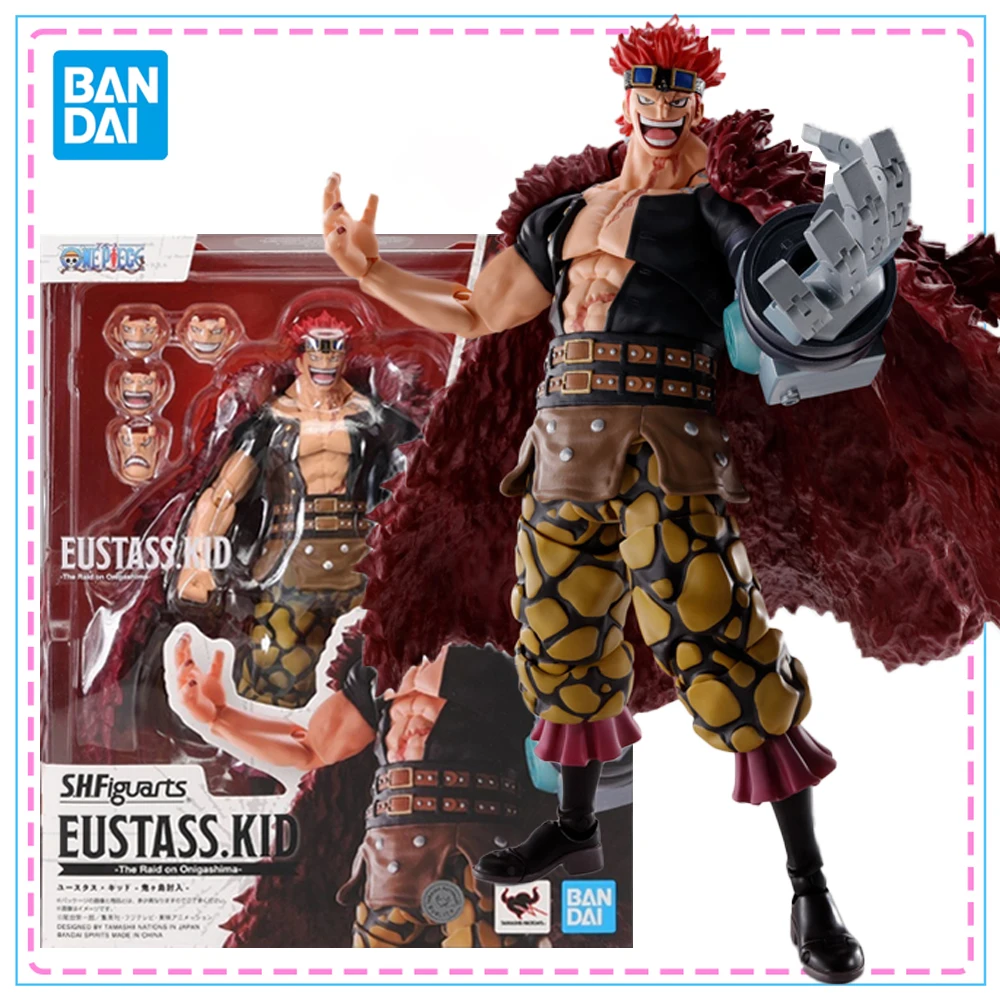 

Bandai S.H.Figuarts One Piece Eustass.Kid The Raid onigashima Фигурка Подлинная модель SHF Комплект аниме-фигурок Модель игрушки