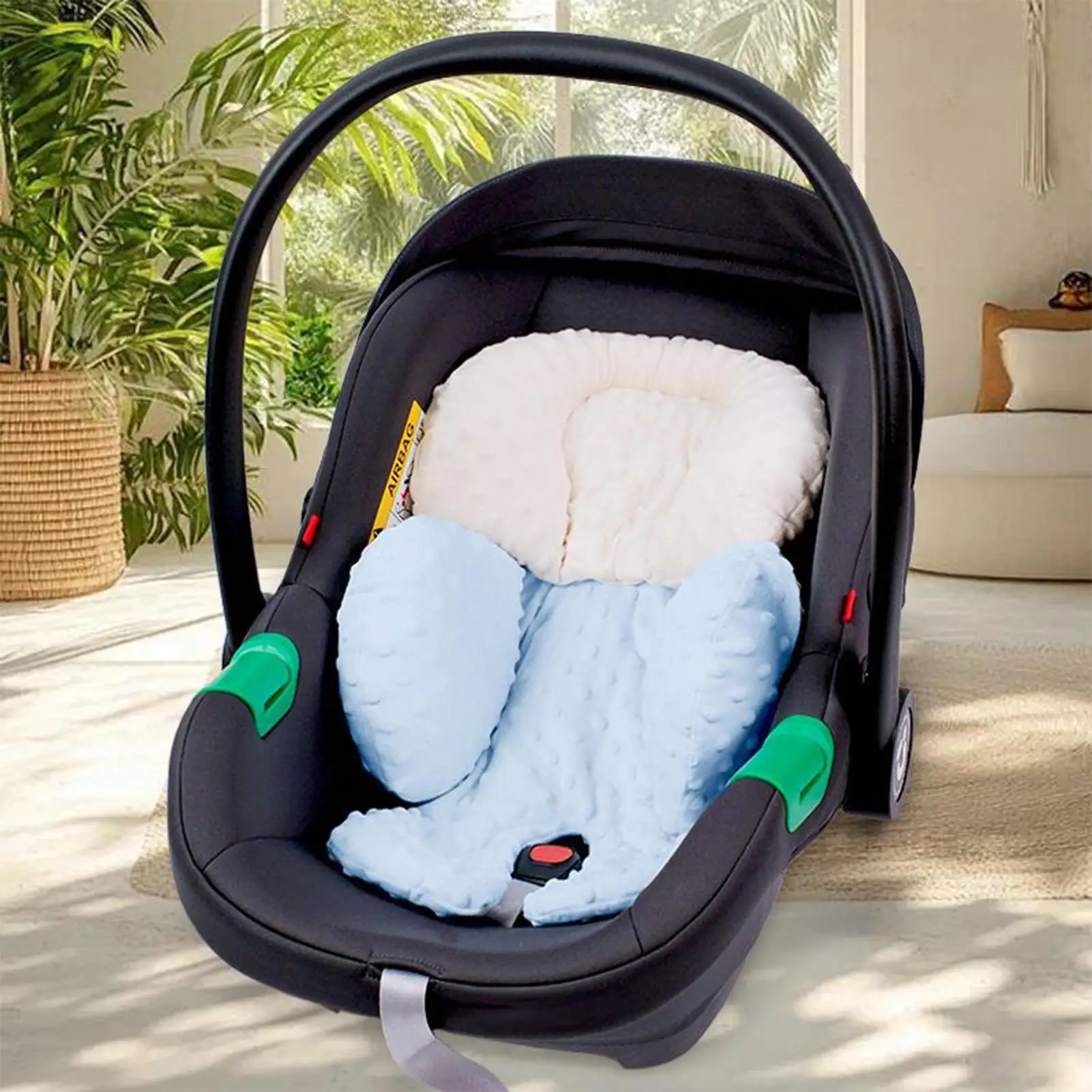 아기 카시트 인서트 수면 보호 유아 카시트 인서트 카시트 헤드 서포트 아기 소녀용 유모차 스윙 바운서용