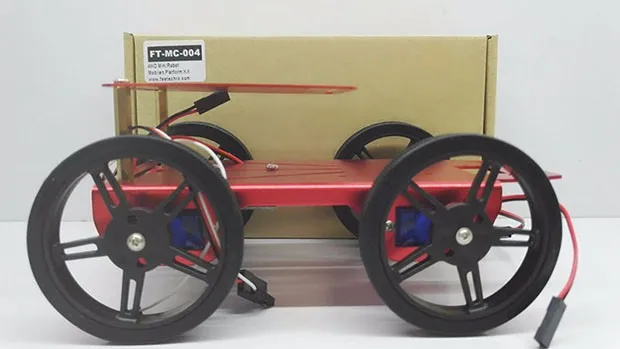 4WD Drive Electronic Smart Rc Car Robot Chassis Kit