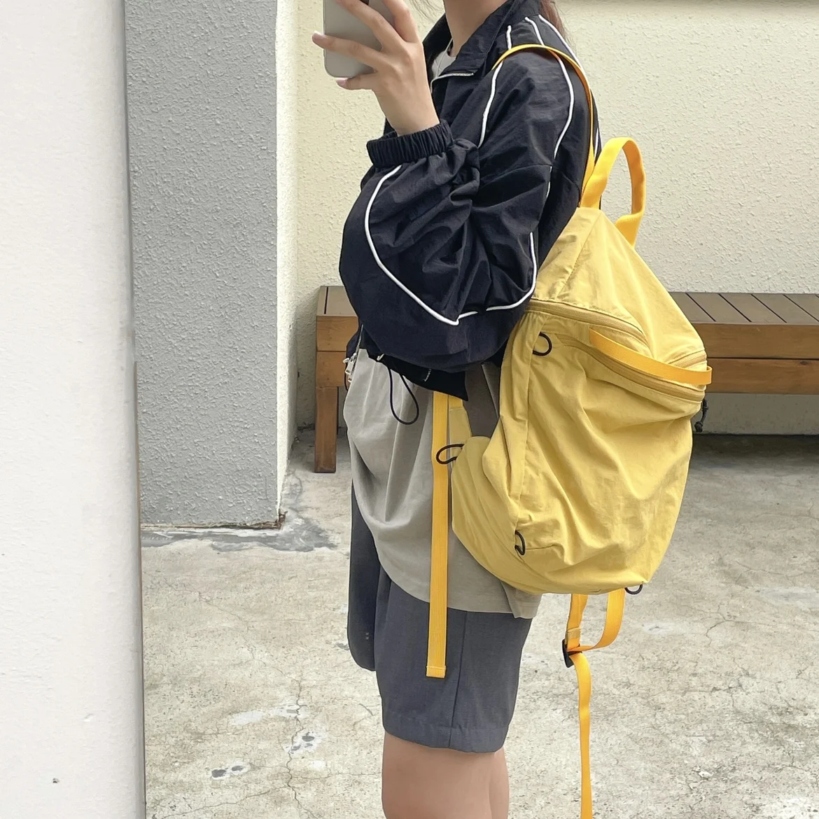 

Lightweight Nylon Bapa Casual Japanese Sle Sports Travel Bag Large Capaci Student Bookbag Soft Handle Tote Bag for Youth