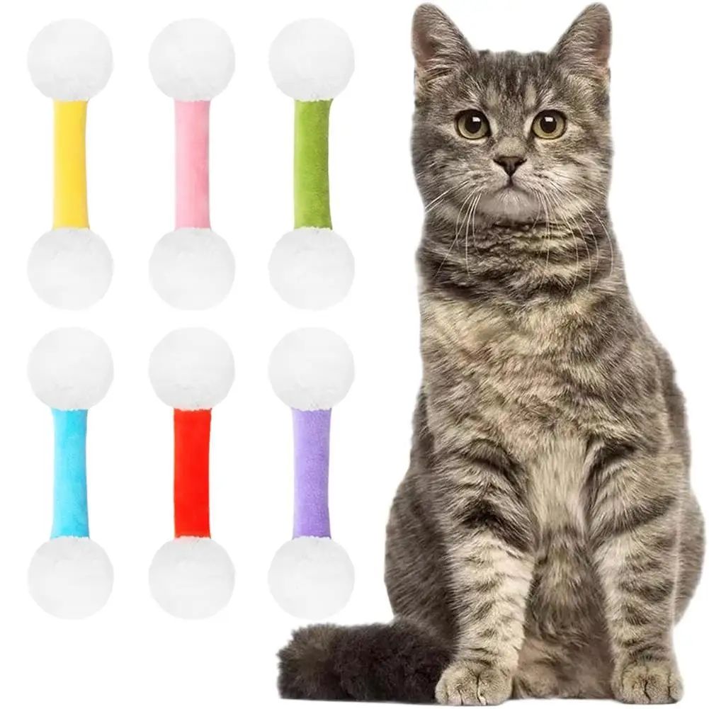 لعبة Qtip Cat، مجموعة ألعاب النعناع البري العملاقة مكونة من 6 ألعاب كيكر من القطيفة الناعمة، أعواد ركلة تفاعلية لمحبي القطط