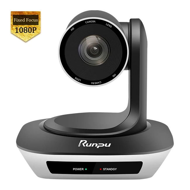 Runpu V1080 Prime Lens 120 Wide Angle 1080P USB PTZ Video Conference Camera  for Small Business Meeting Room (100-400sqft)