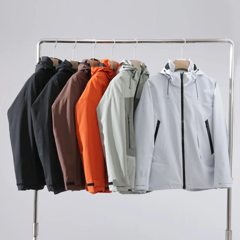 

Мужская футболка Thiened Fce Lined Warmth Enhanced, двухслойная ветрозащитная водонепроницаемая футболка Jaet в одном дизайне Faionable Urban S...