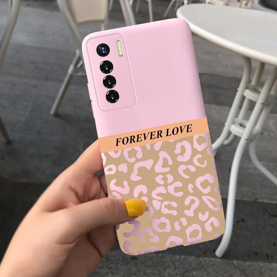 For Tecno Camon 17 Pro Case Soft TPU Matte Silicone Back Cover Camon 17P 17Pro Camon17 Camon17 Phone Case Capa Leopard Print Bag