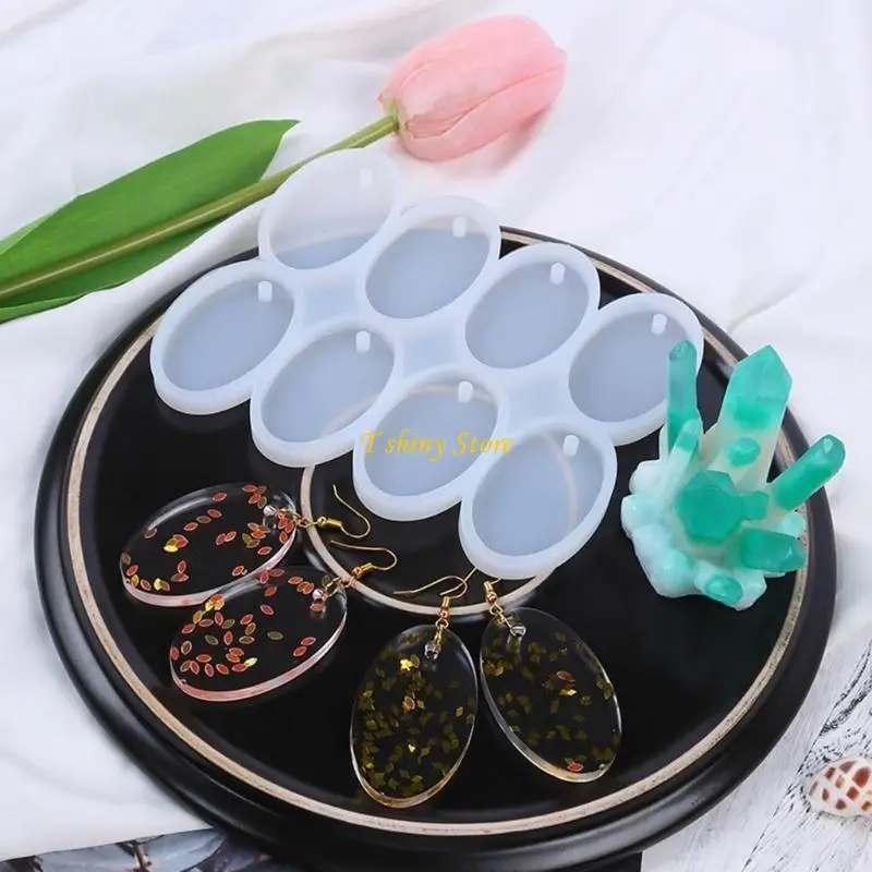 

N58F Crystal Silicone Mold Jewelry Pendant Moulds DIY Jewelry Making Supplies for DIY Crafting Jewelry and Decorations