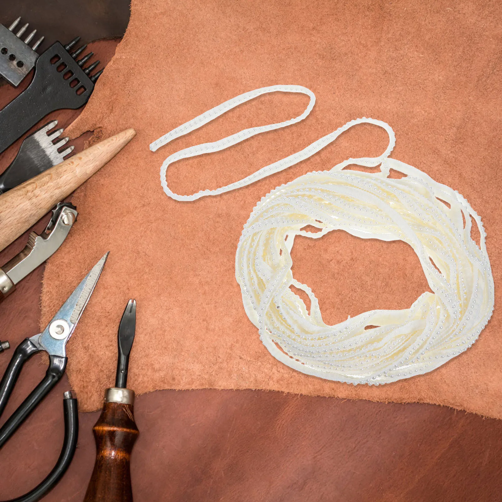 اليدوية مطرز الدانتيل تقليم فو اللؤلؤ الزينة لديكور الزفاف المنزل الإكسسوارات تصميم شرابة أنيقة