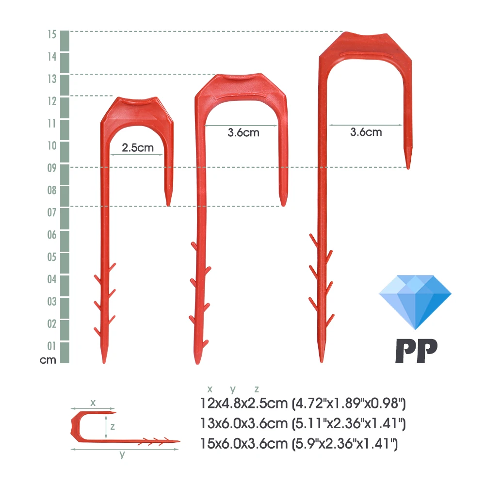 3-size Planting Fork Barb Thorn Strawberry Watermelon Vine Stolon Fixator Pressing Device Fastening Fixture Garden Clamp Clips