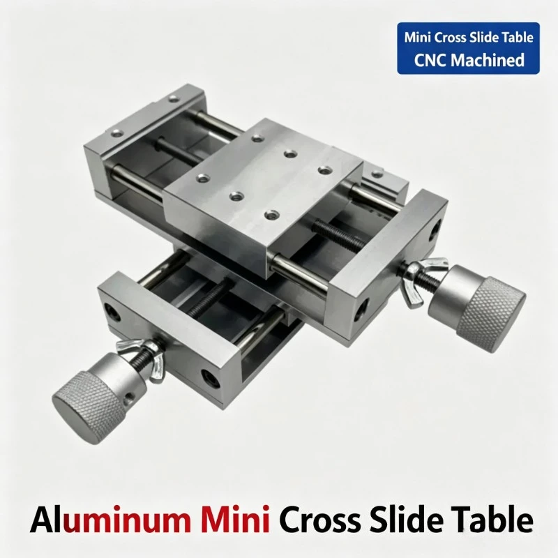 For Manual XY Cross Linear Stage Handwheel Precision Screw Sliding Table 2 Axis Translation Platform for Drill Press Positioning