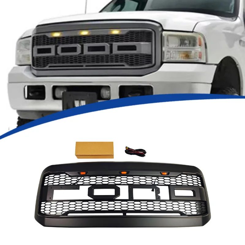 

For 2005-2007 Ford F250 Raptor Style Racing Grille Body Kit ABS Material