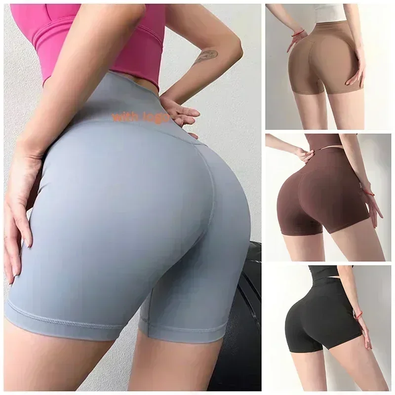 New Women Shorts Tights Running women Short Gym Woman Yoga Wear Seamless Push Up Fitness Leggings Sports  Dupes