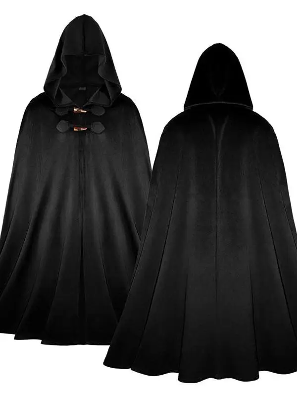 Medievale retrò velluto loween mantello con cappuccio pirata ranger guerriero costume cosplay costume da prestazione abbigliamento etnico da donna