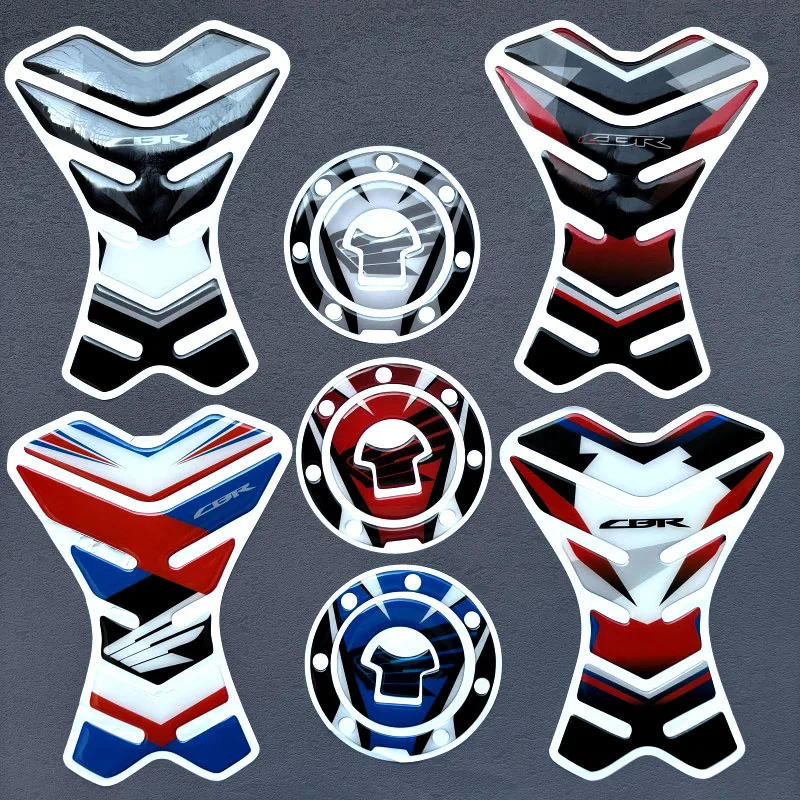 

Fish Bone Stickers MOTO CBR CB Motorcycle Fuel Tank Cap Decoration Soft Rubber Styl CB190R 750 400 1000R CBR250 CBR600R VFR