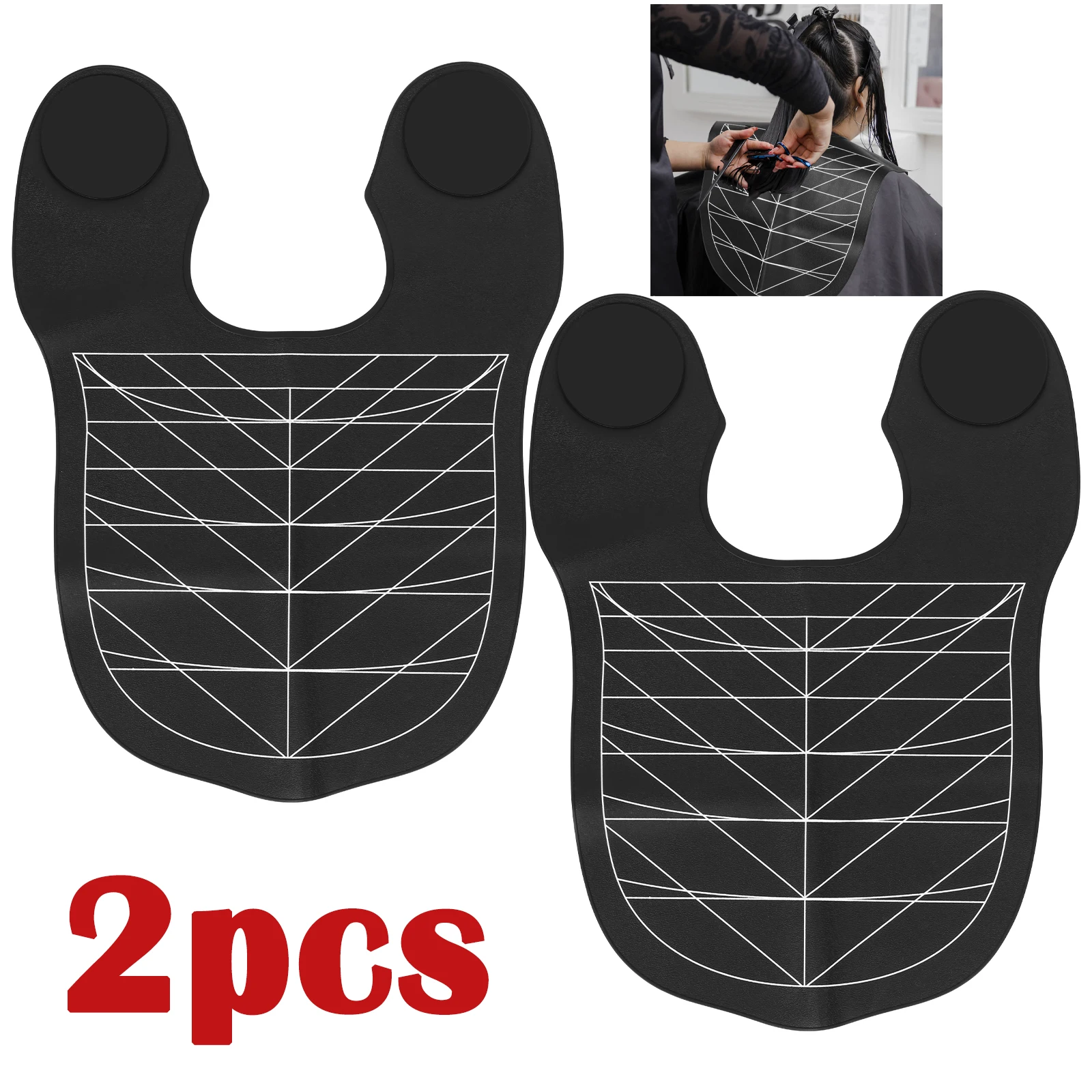 

2 шт., силиконовые накидки для стрижки, водостойкий защитный воротник, шали для окрашивания волос, подушечки, портативная парикмахерская подушечка для стрижки волос для салона дома