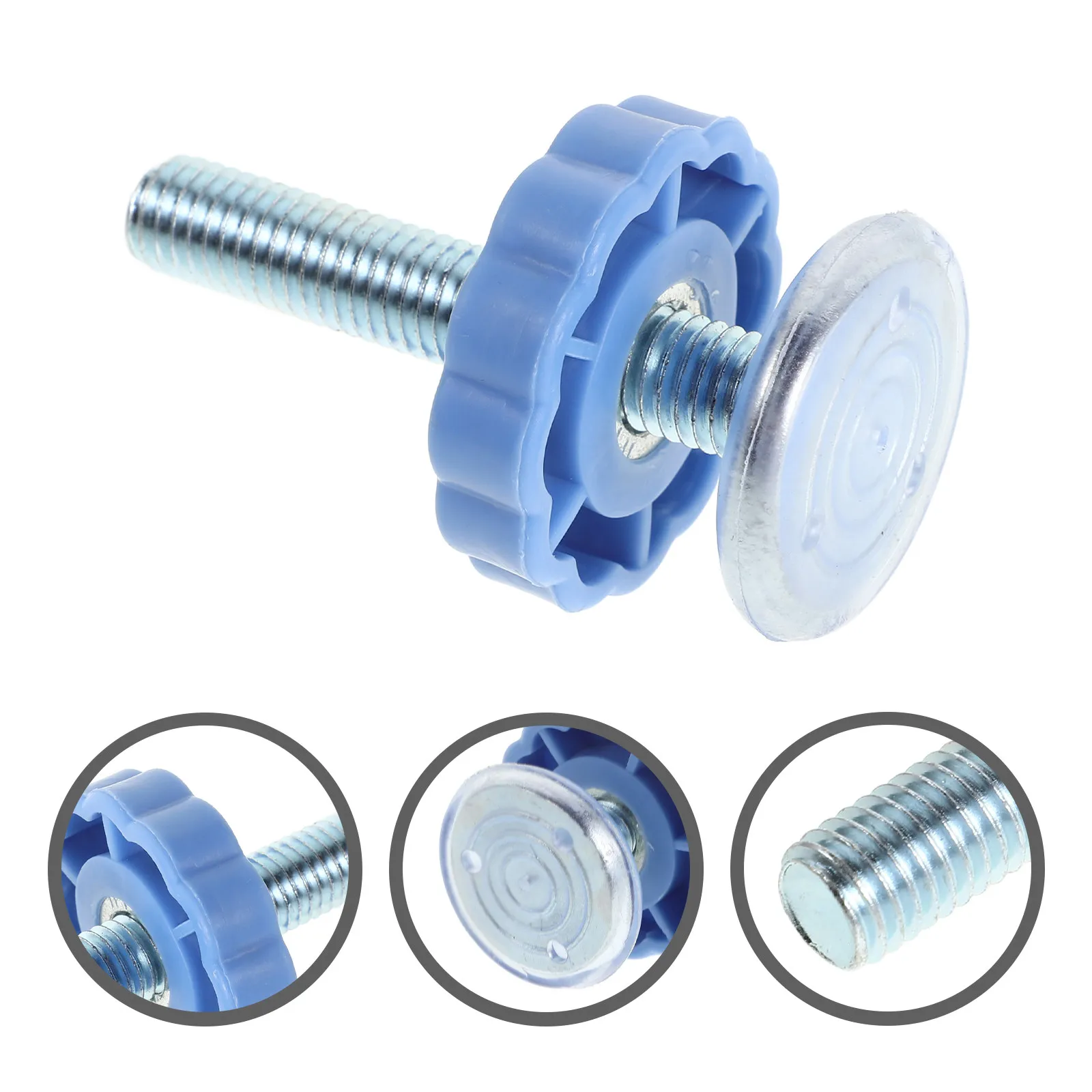 

1 шт. Удлинитель для защитных ворот для детей, супердлинные резьбовые стержни, натяжные винты небесно-голубого цвета, дополнительный удлинитель без сверления для лестниц, дверей, окон