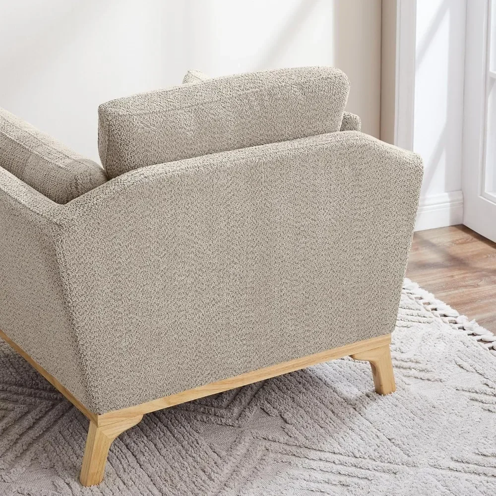 Living Room Chair, Thick Cushion Bedroom Reading Chairs, Comfortable Living Room Single Sofa, Accent Chair image 6