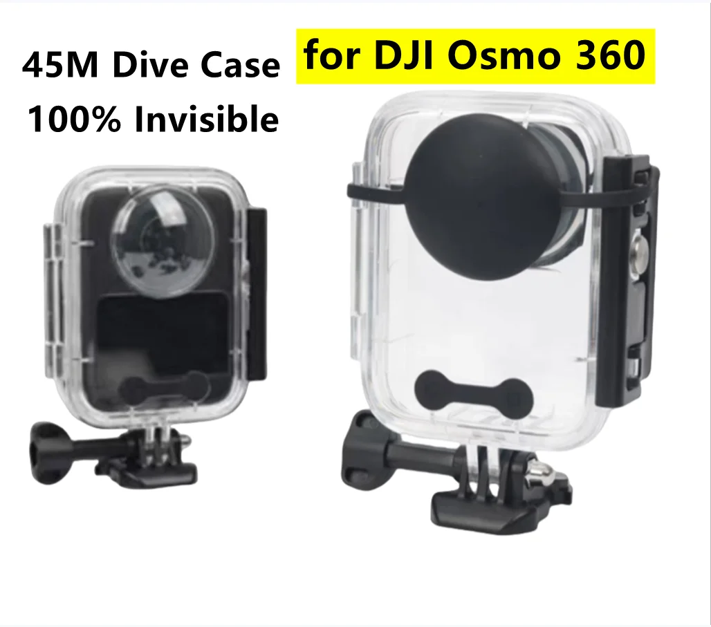 

Для DJI Osmo 360 невидимый чехол для дайвинга комплект аксессуаров водонепроницаемый корпус 45 м/144 футов защитный чехол для подводного плавания для Osmo360