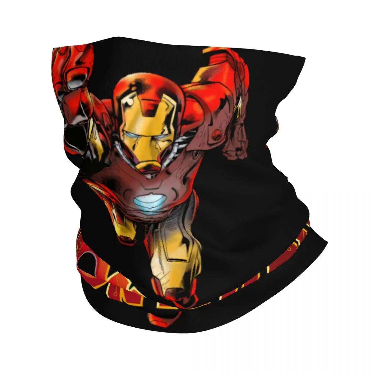 Fight Marvel Iron Man Bandana Neck Gaiter Printed Motorcycle Motocross Wrap Scarf Multifunctional Headwear