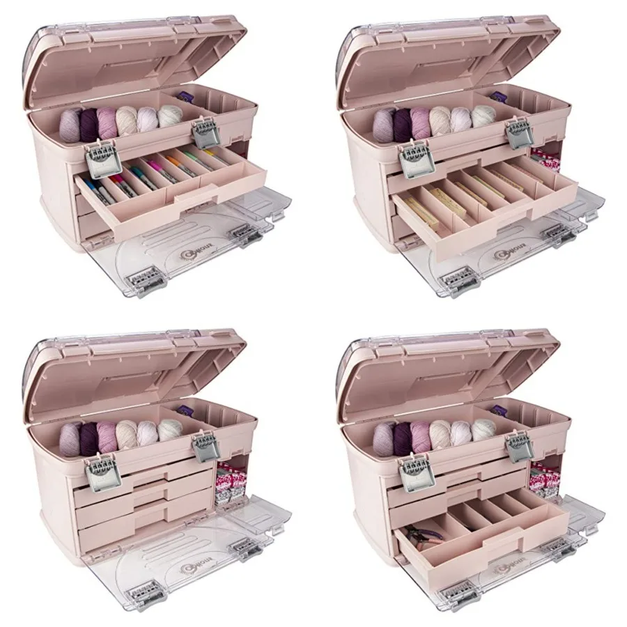 

Large Three Drawer Organization System - Two Small Utility Stows Battery Jewelry Small Parts Craft Sewing Paint Collectibles St