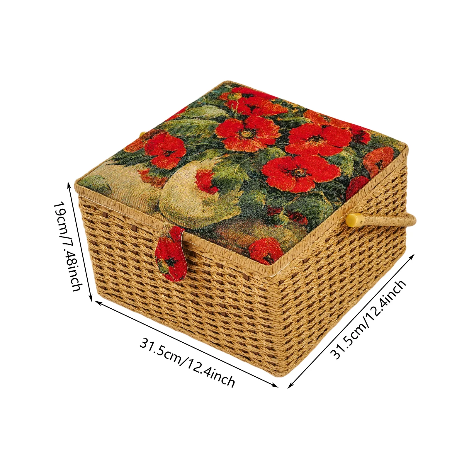 

Sewing Basket Large Capacity Sewing Basket Portable Storage Basket for Sewing Supplies for storing sewing essentials