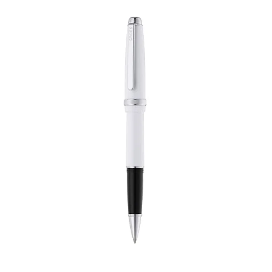 Lume Porcelain with Polished Chrome Appointments Rollerball Pen
